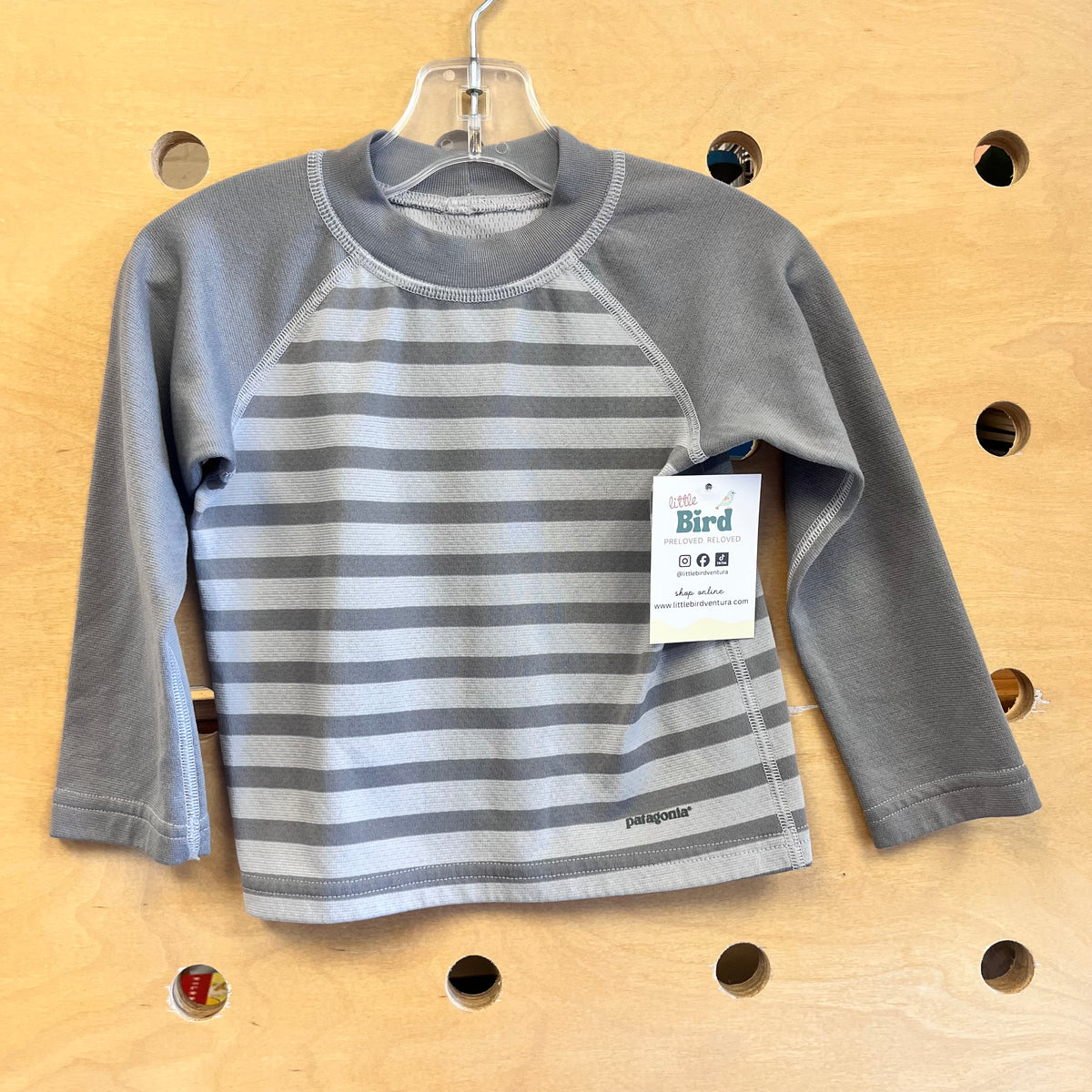 Grey Striped Capilene Shirt