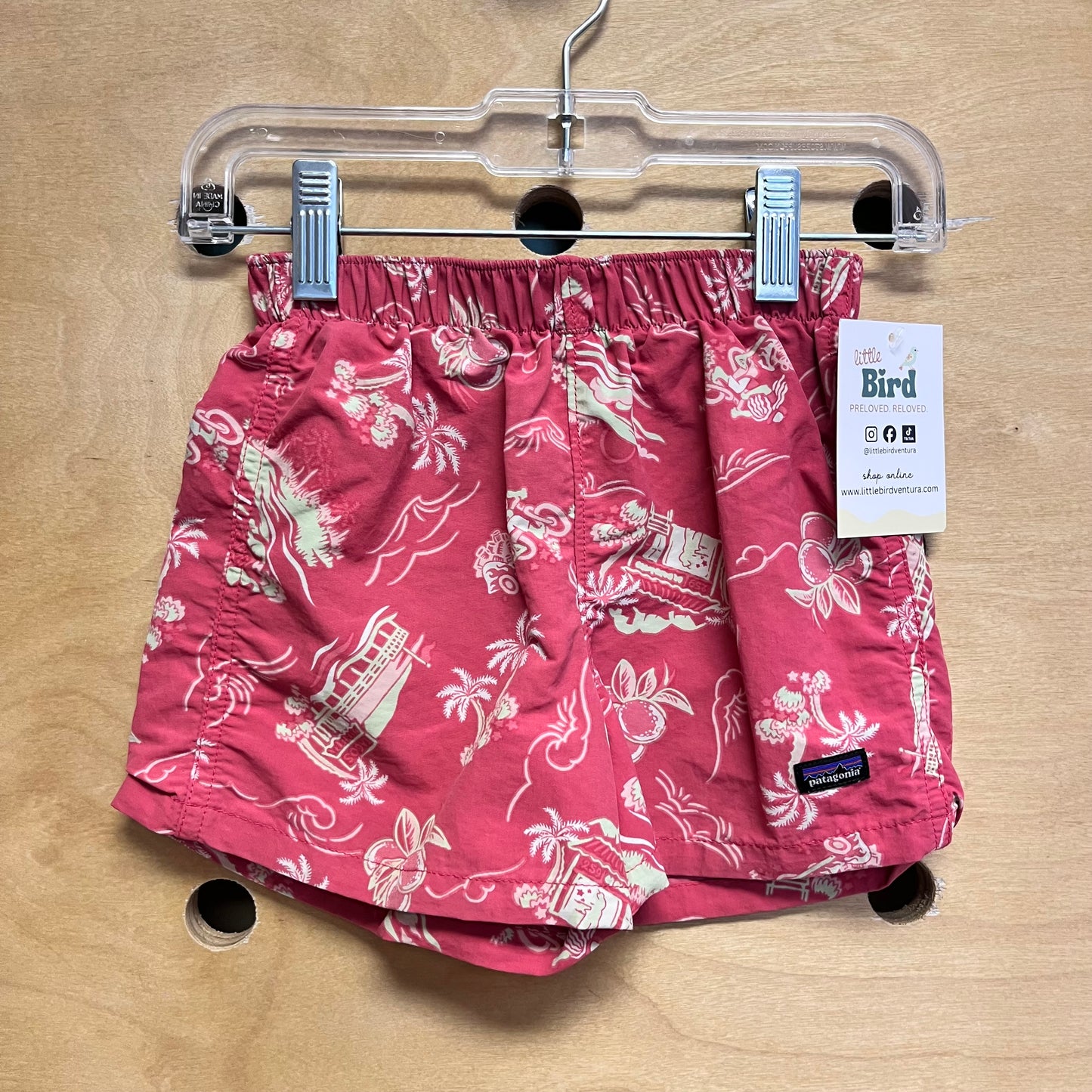 Pink/Yellow Floral Waves Shorts