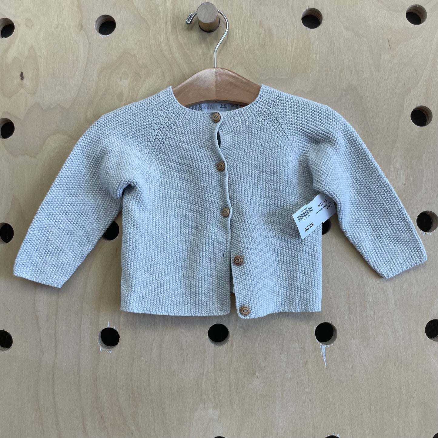 Grey Knobby Knit Cardigan