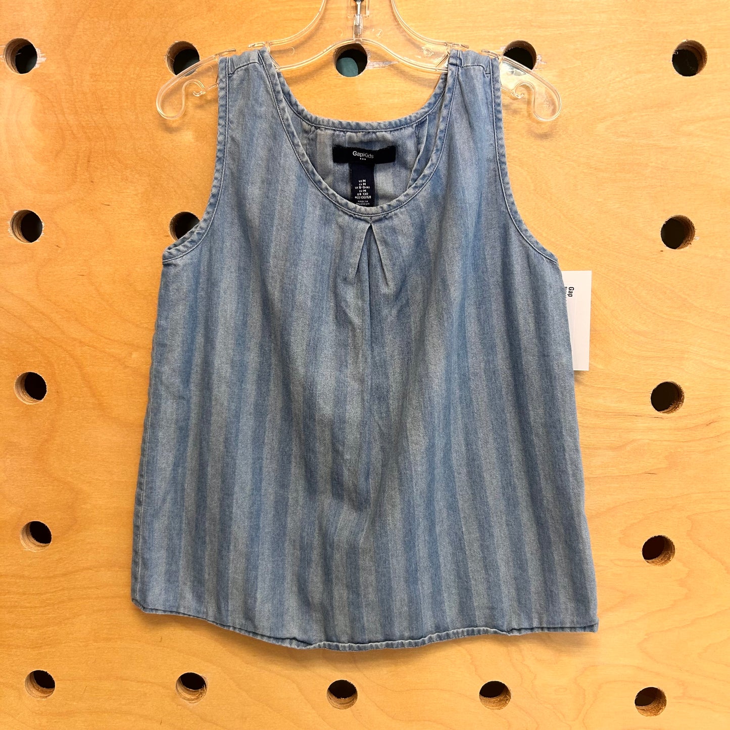 Striped Soft Denim Tank