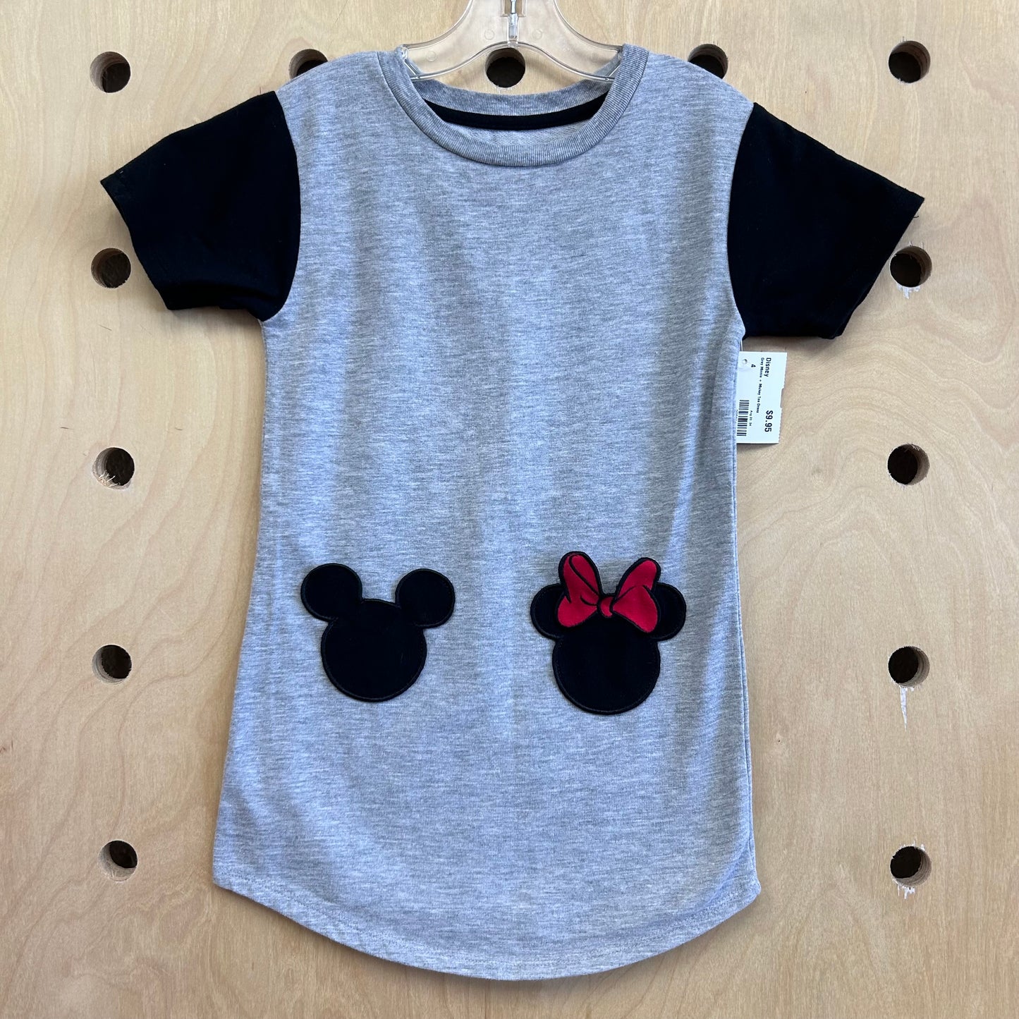 Grey Minnie + Mickey Tee Dress