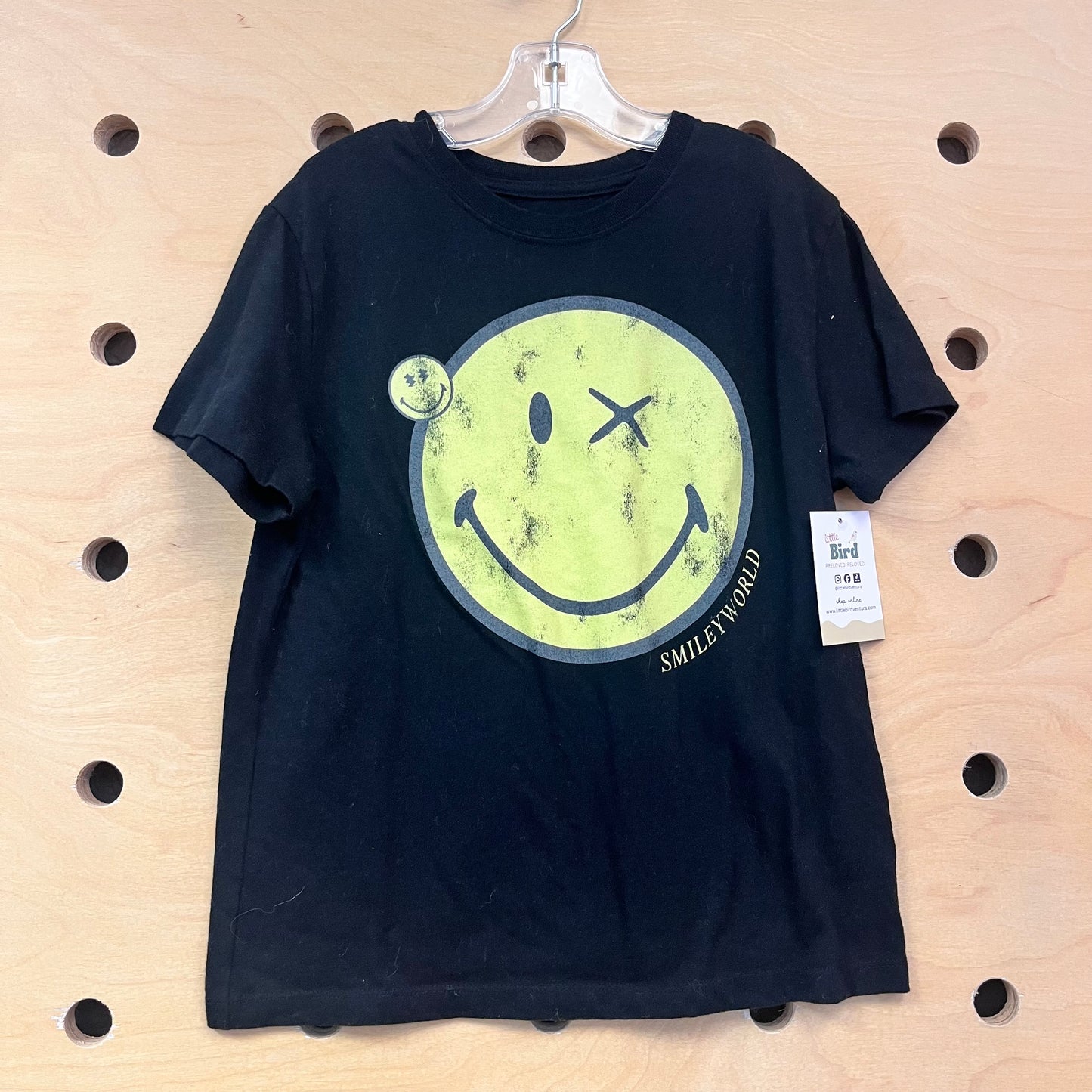 Black Smiley World Tee