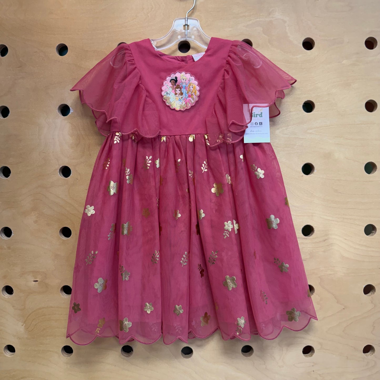 Pink/Gold Tulle Princesses Dress