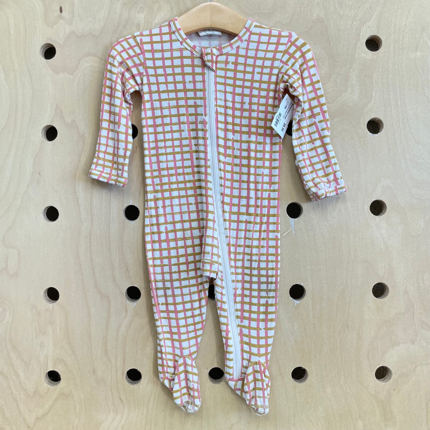 Brown & Pink Bamboo Zippy