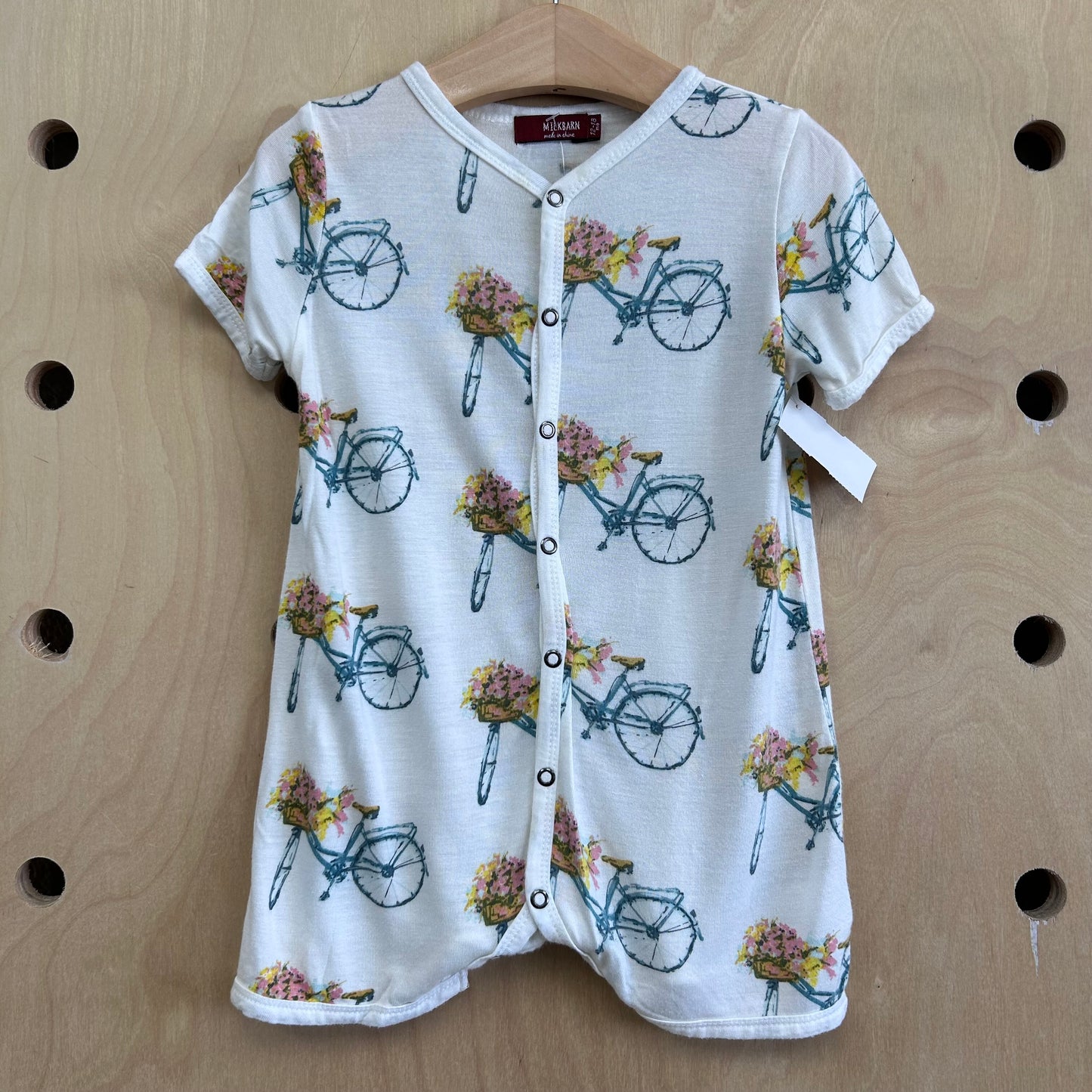 Bicycle Floral Bamboo Romper