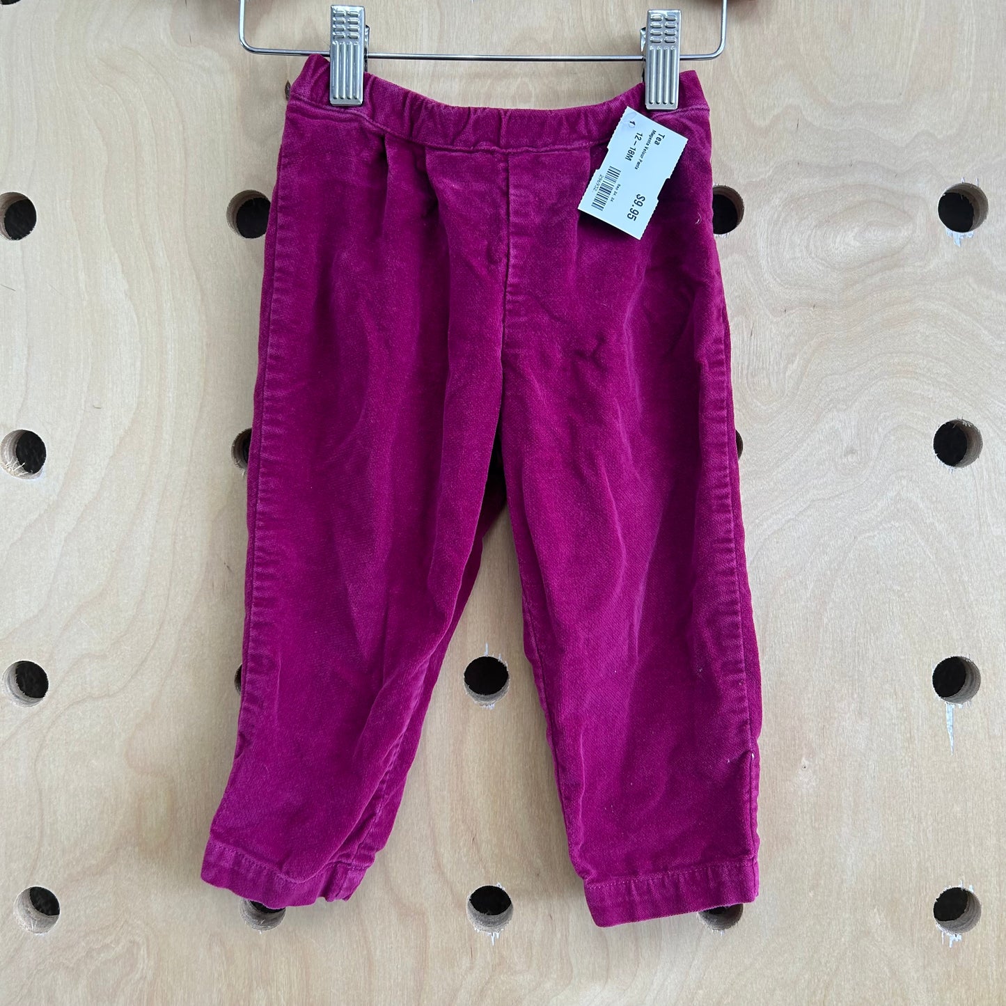 Magenta Velour Pants