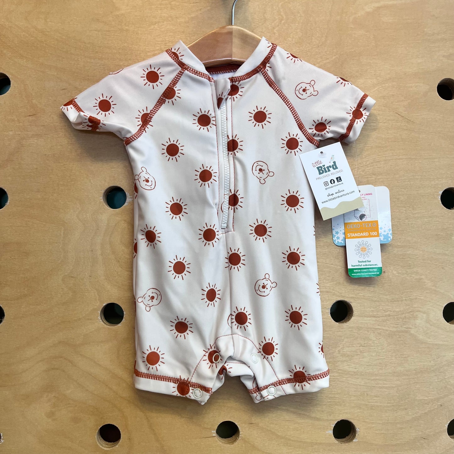 Beige/Brown Pooh Suns Swimsuit NEW