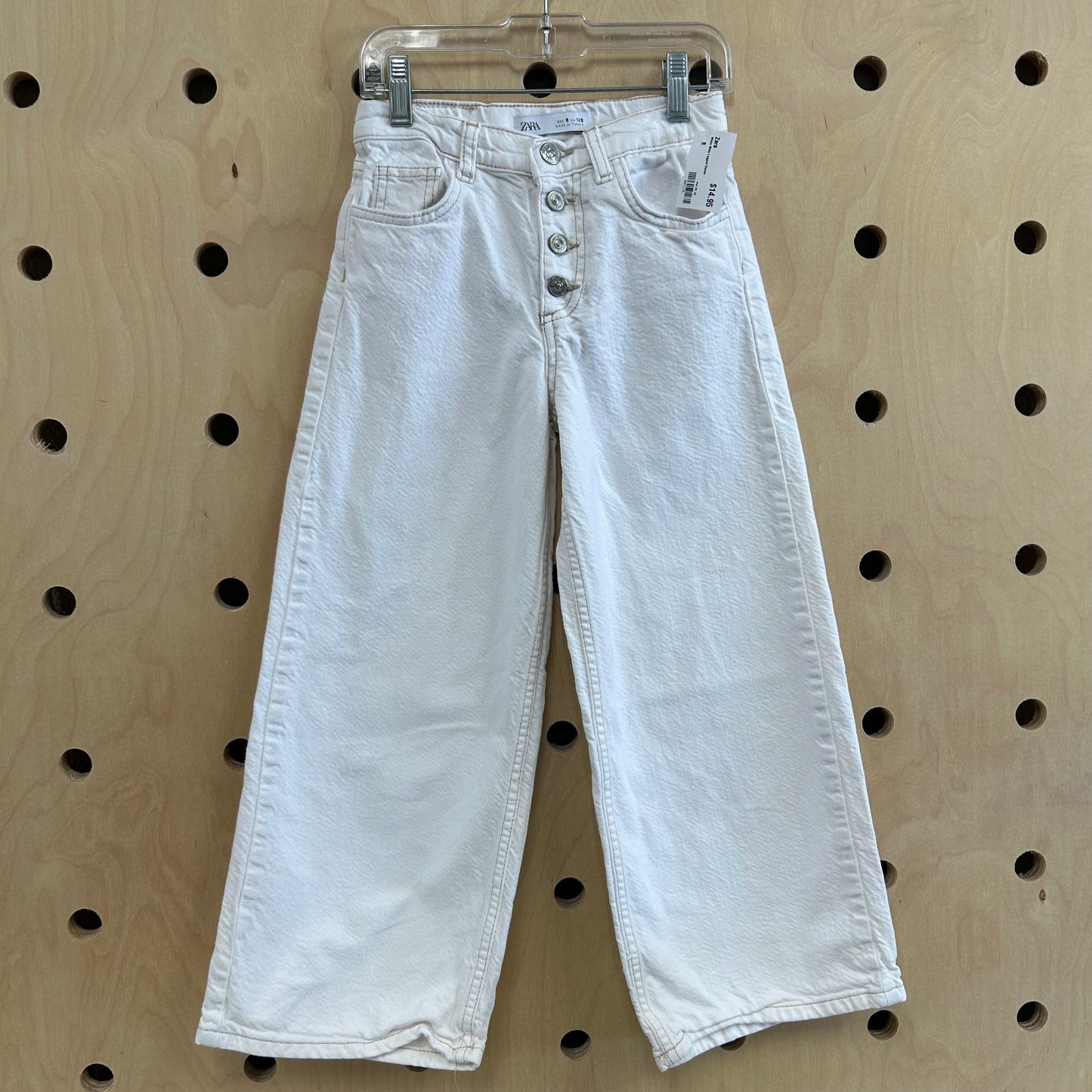 White Wide Legged Denim