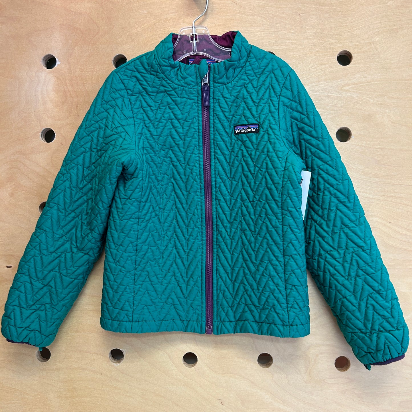 Nano Puff Zig Zag Jacket Teal