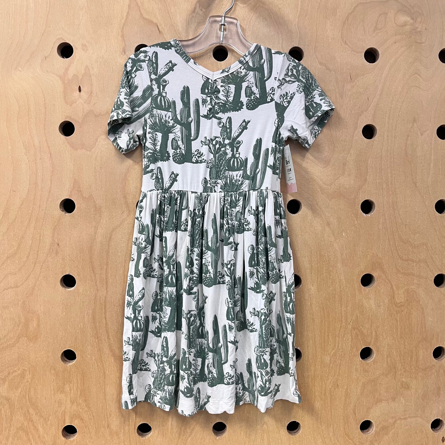 Ivory Cacti Bamboo Dress
