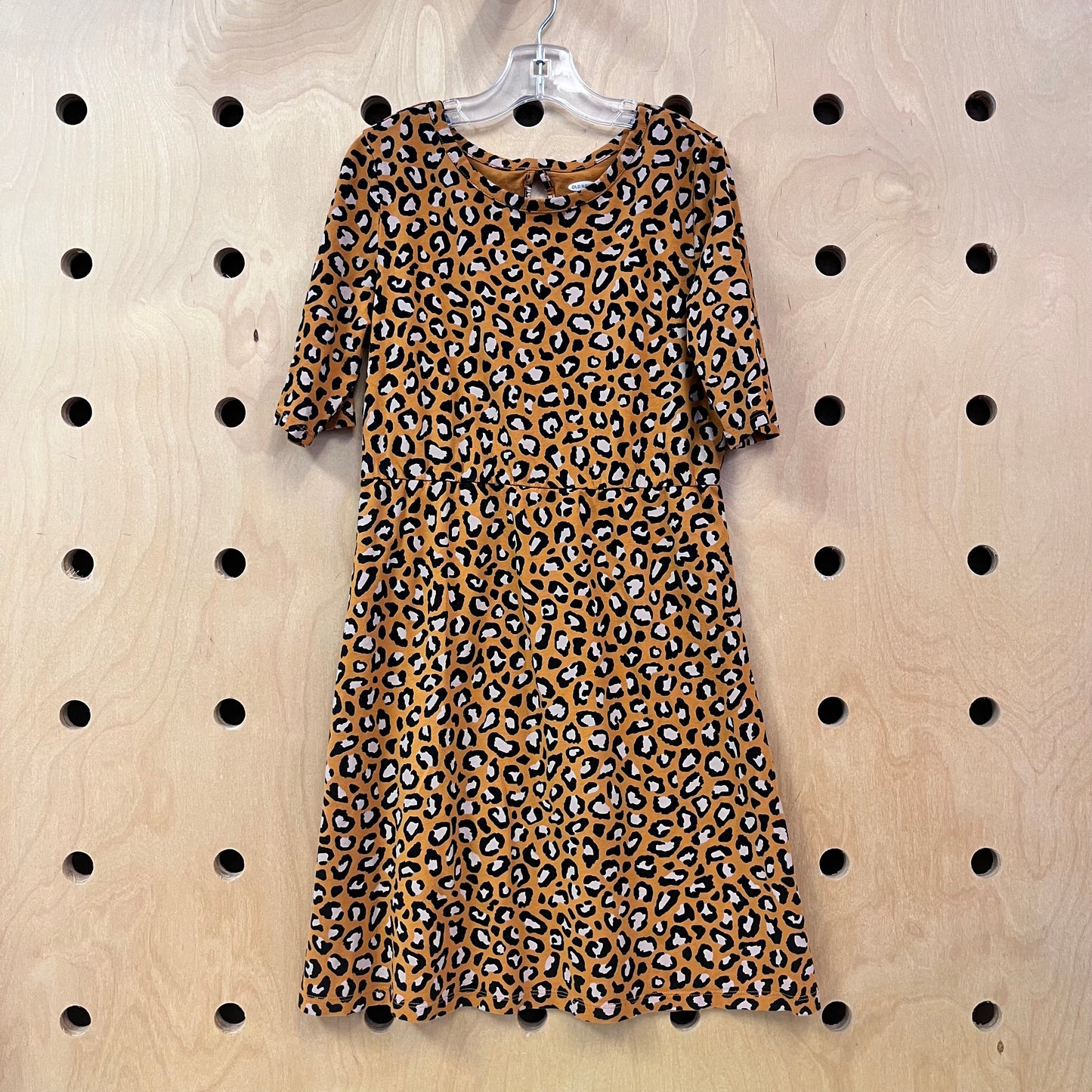 Yellow/Black Leopard Print Dress