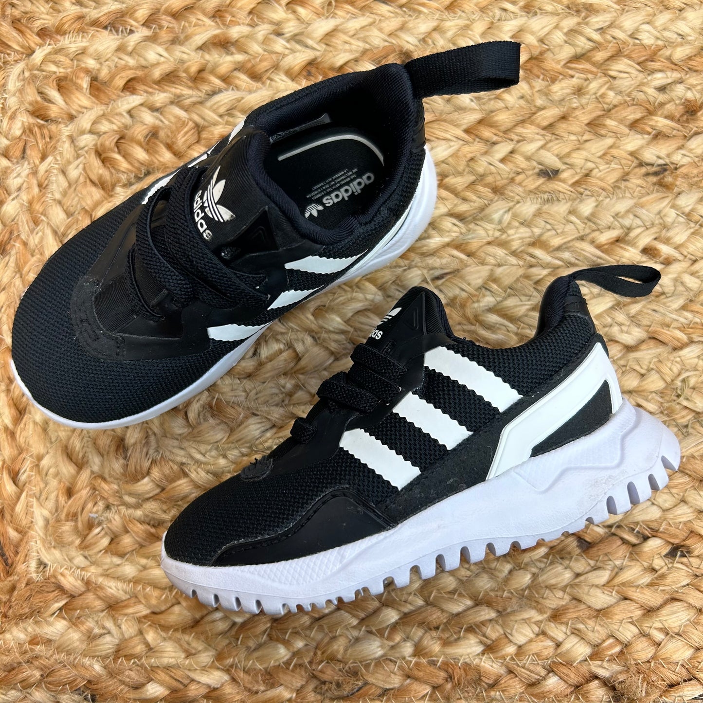 Black & White Flex Sneakers