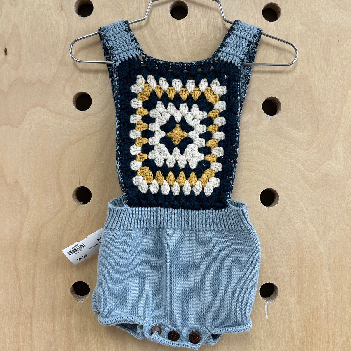 Blue Rain Cloud Romper