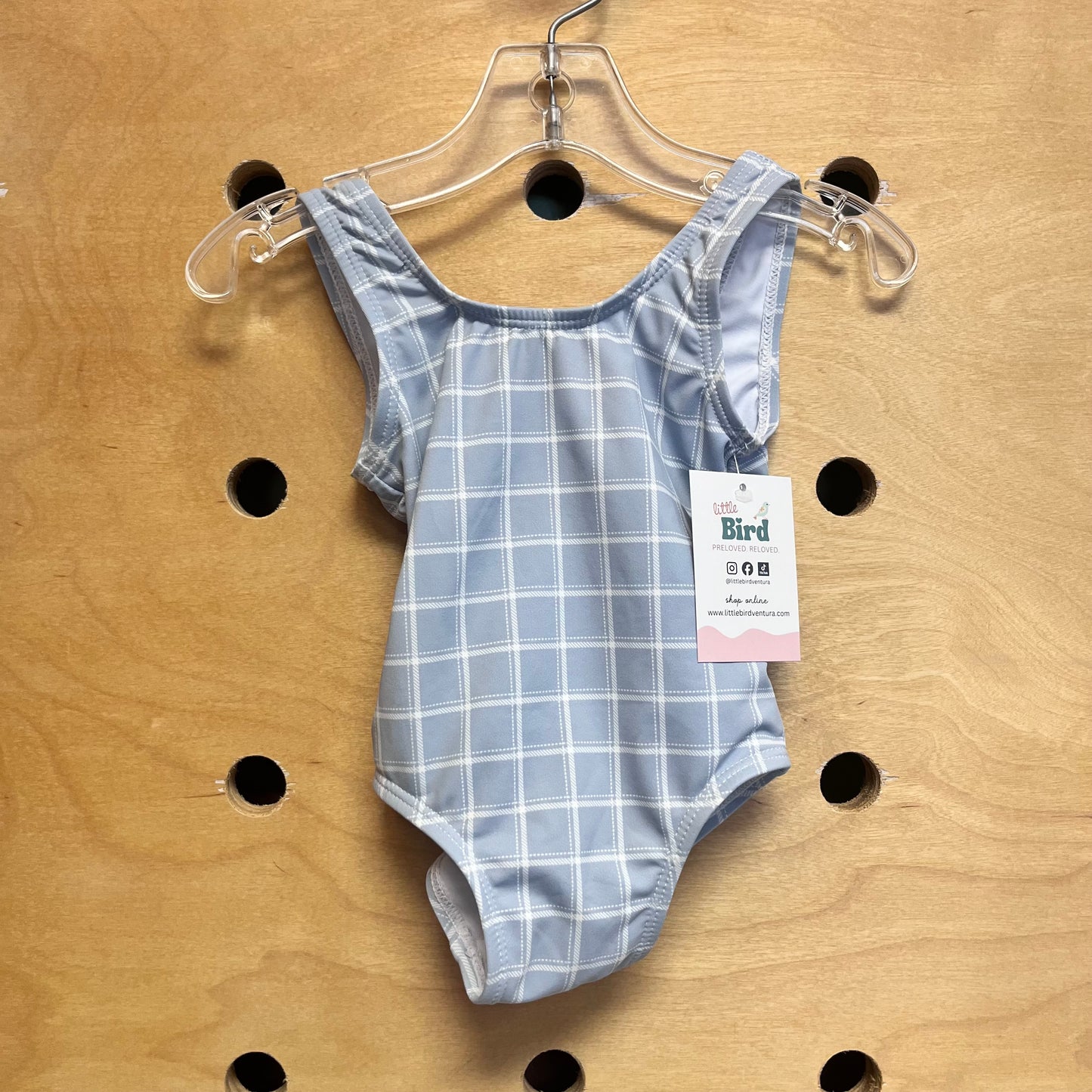 Blue & White Swimsuit