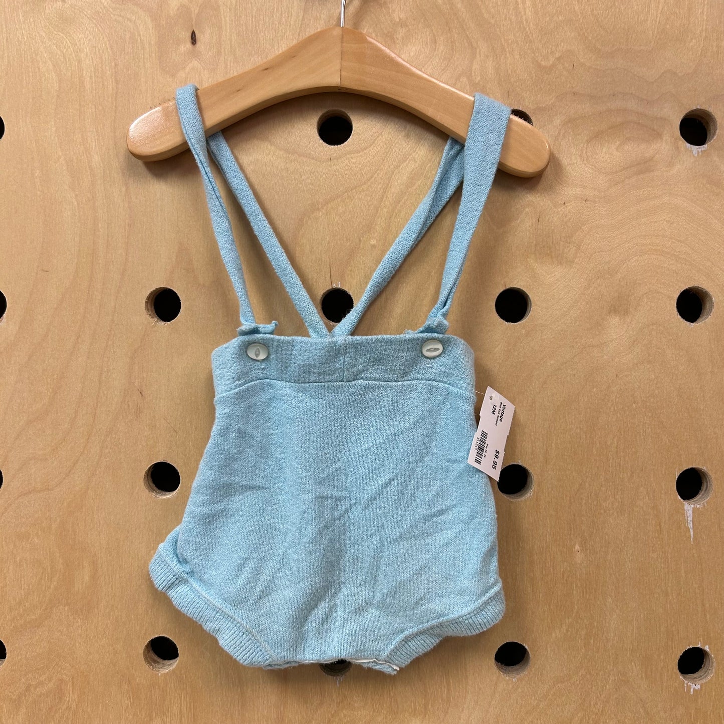Blue Knit Romper