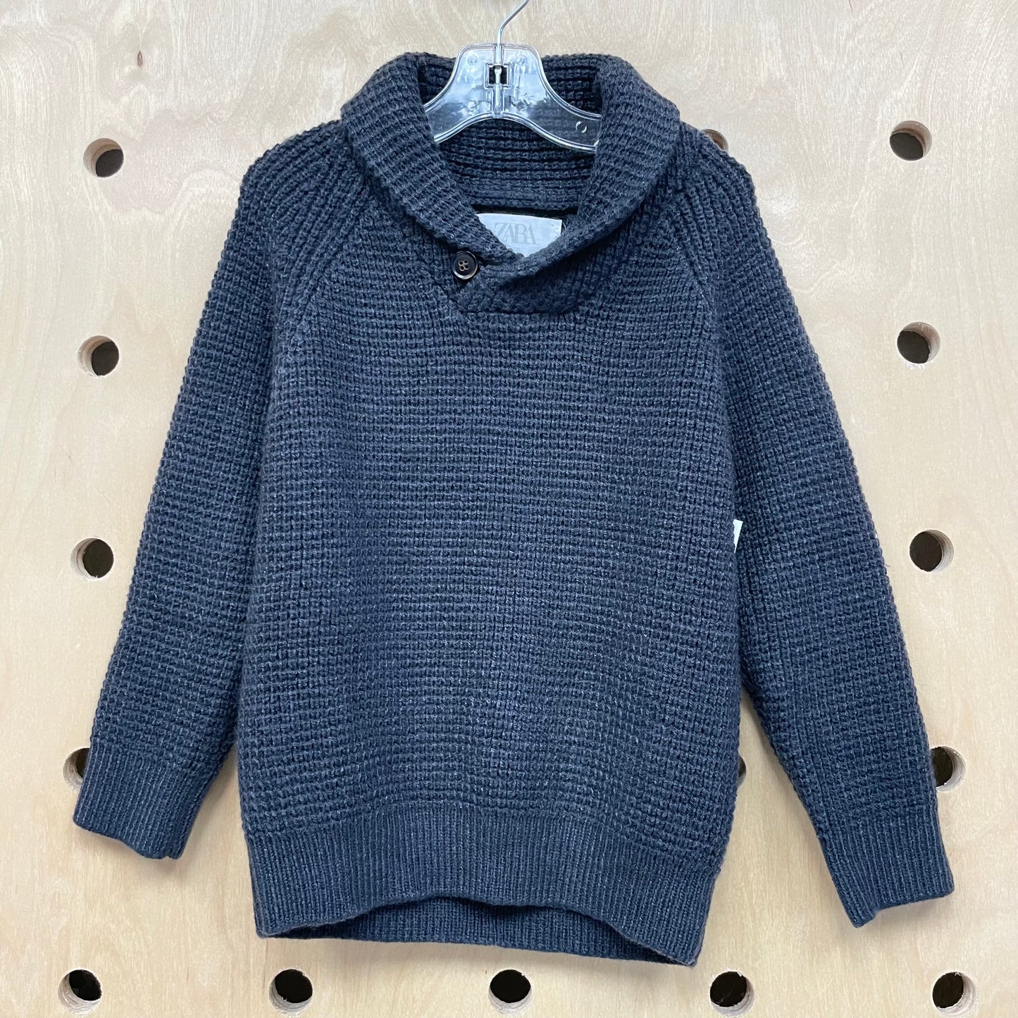 Navy Cowl Neck Sweater