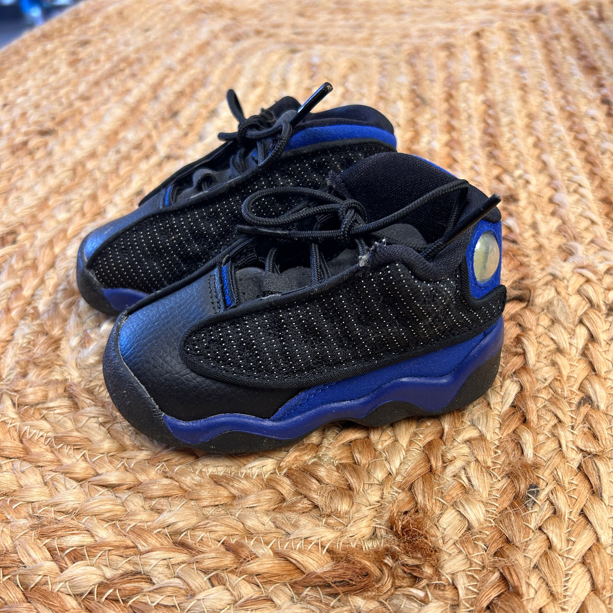 Black & Blue Jordan 13 Retro Shoes