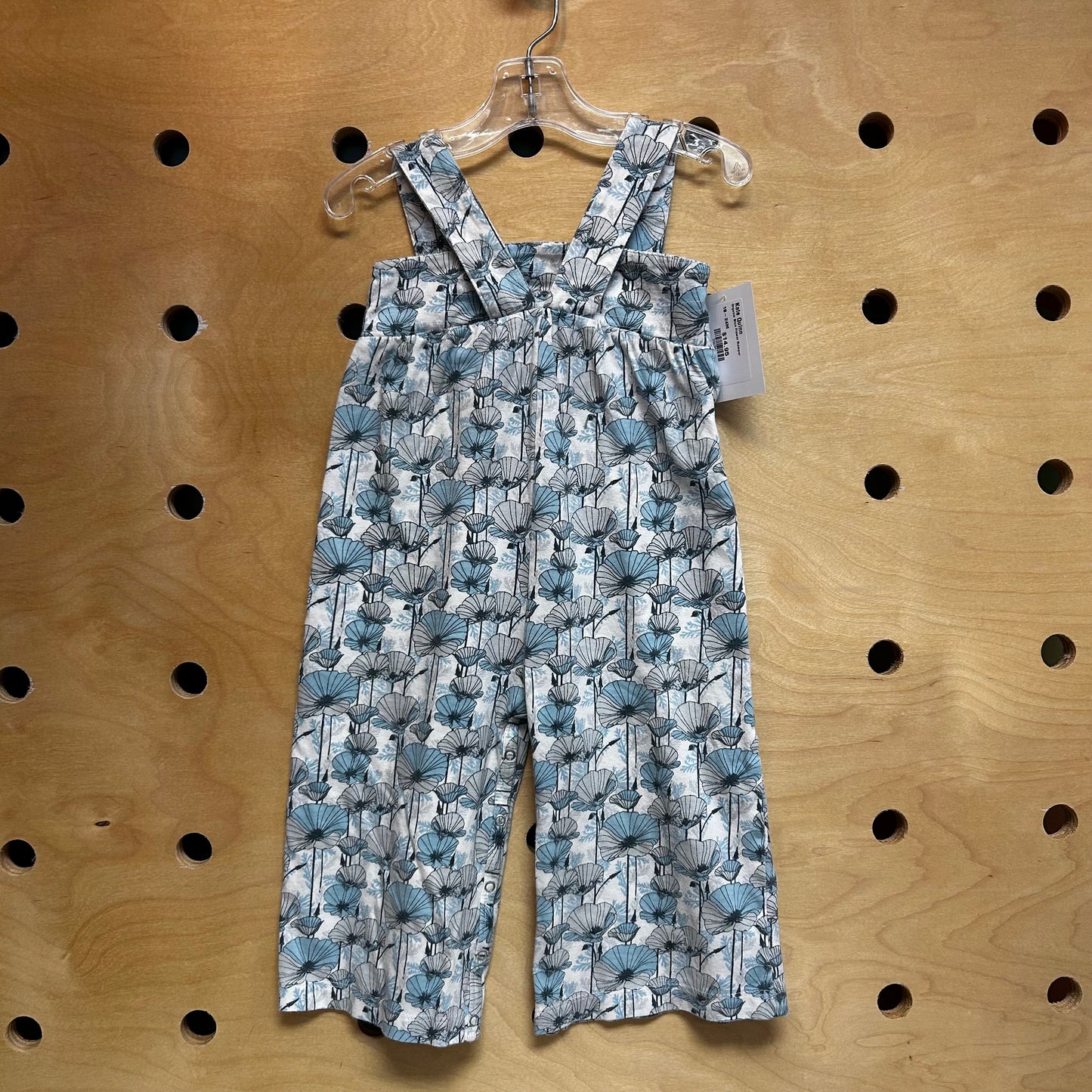 Organic Blue Flower Romper