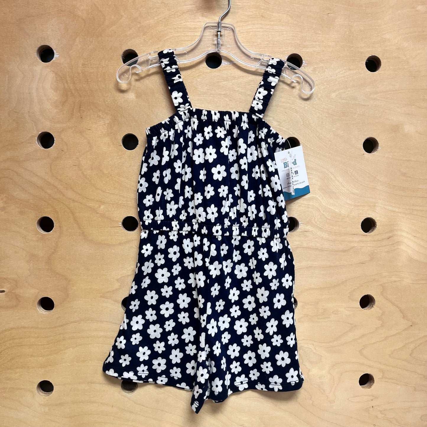 Navy/White Floral Romper NEW!!