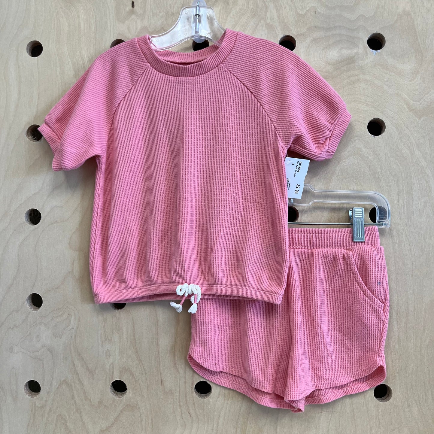 Pink Waffle Knit Outfit