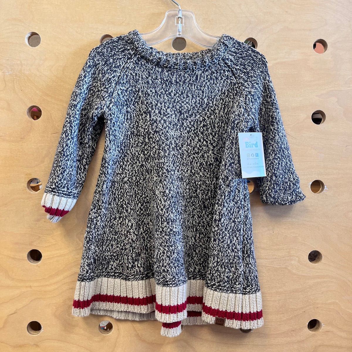 Black Heathered Knit Dress