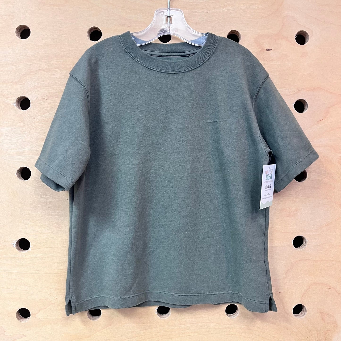 Green Cotton Blend Tee