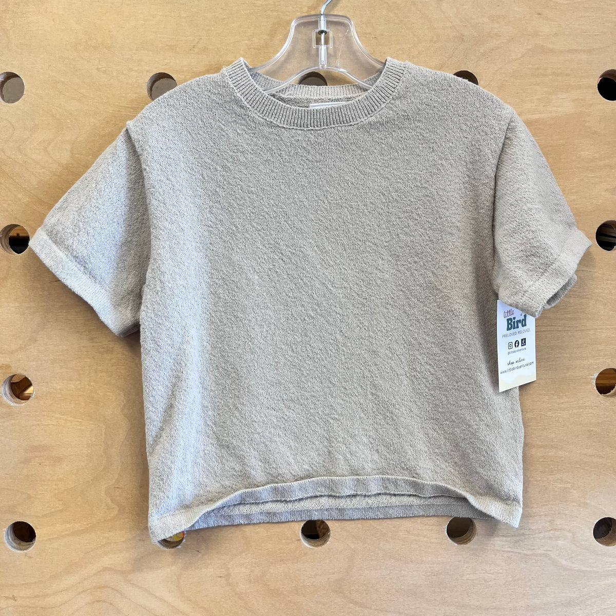 Cream Boxy Tee