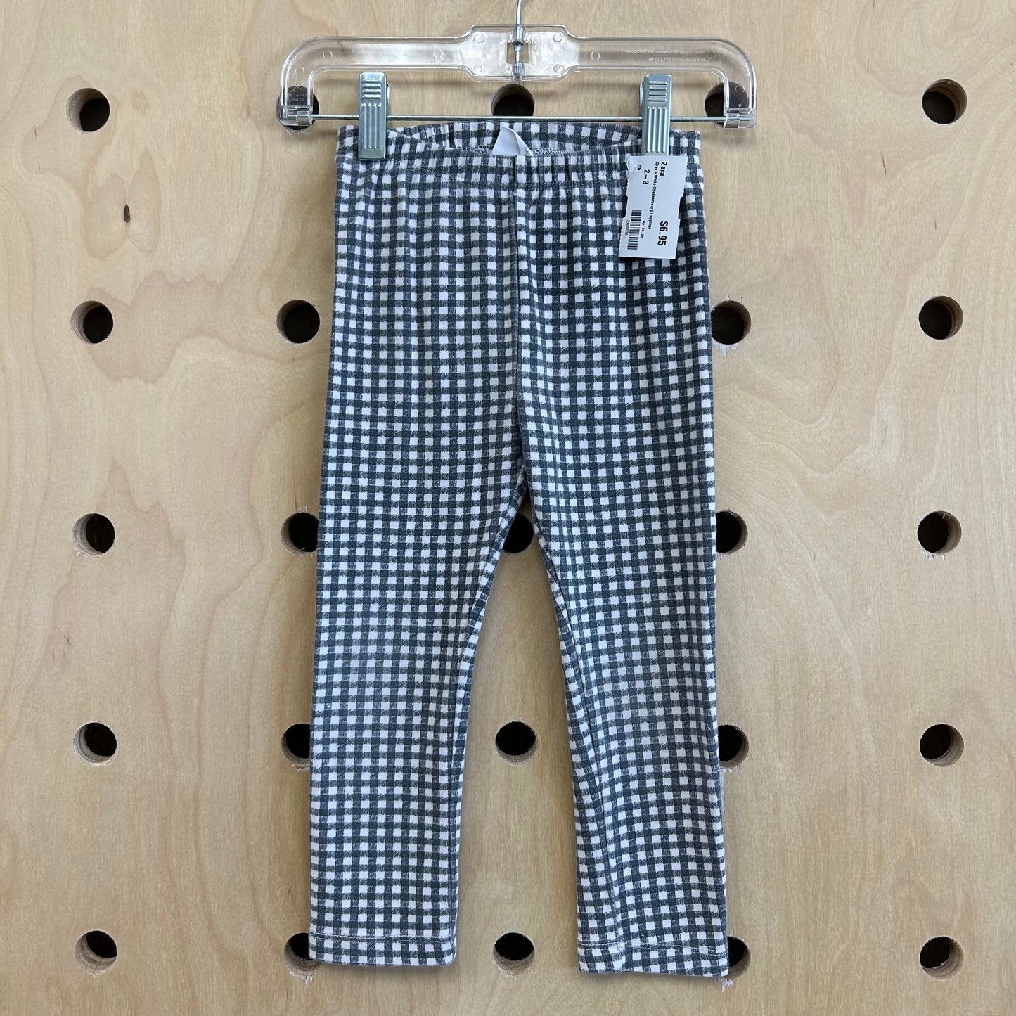 Grey+White Checkerboard Leggings