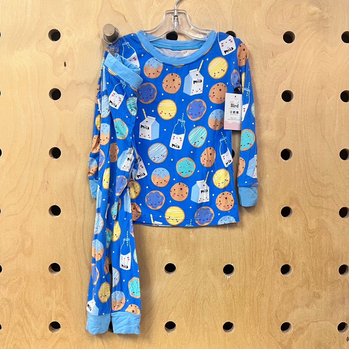 Blue Bamboo Milk & Cookies Pajamas