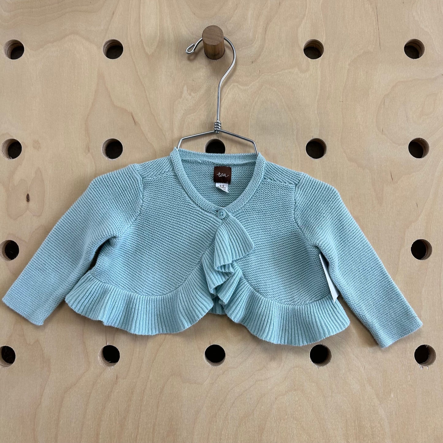 Blue Ruffle Cardigan