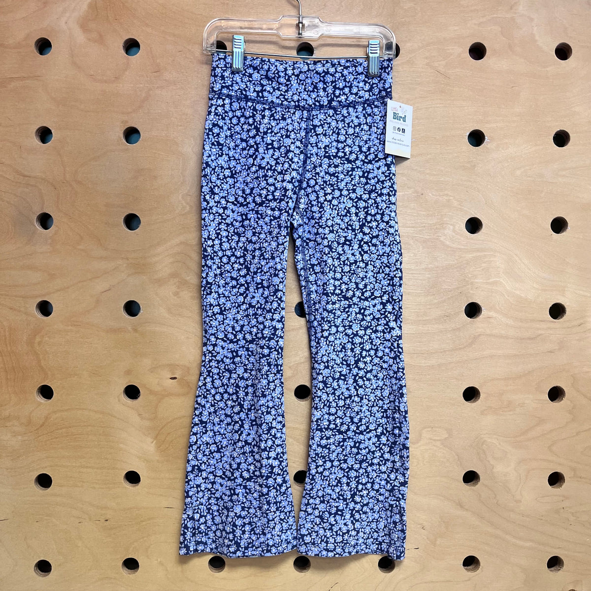 Blue/White Floral Flare Leggings