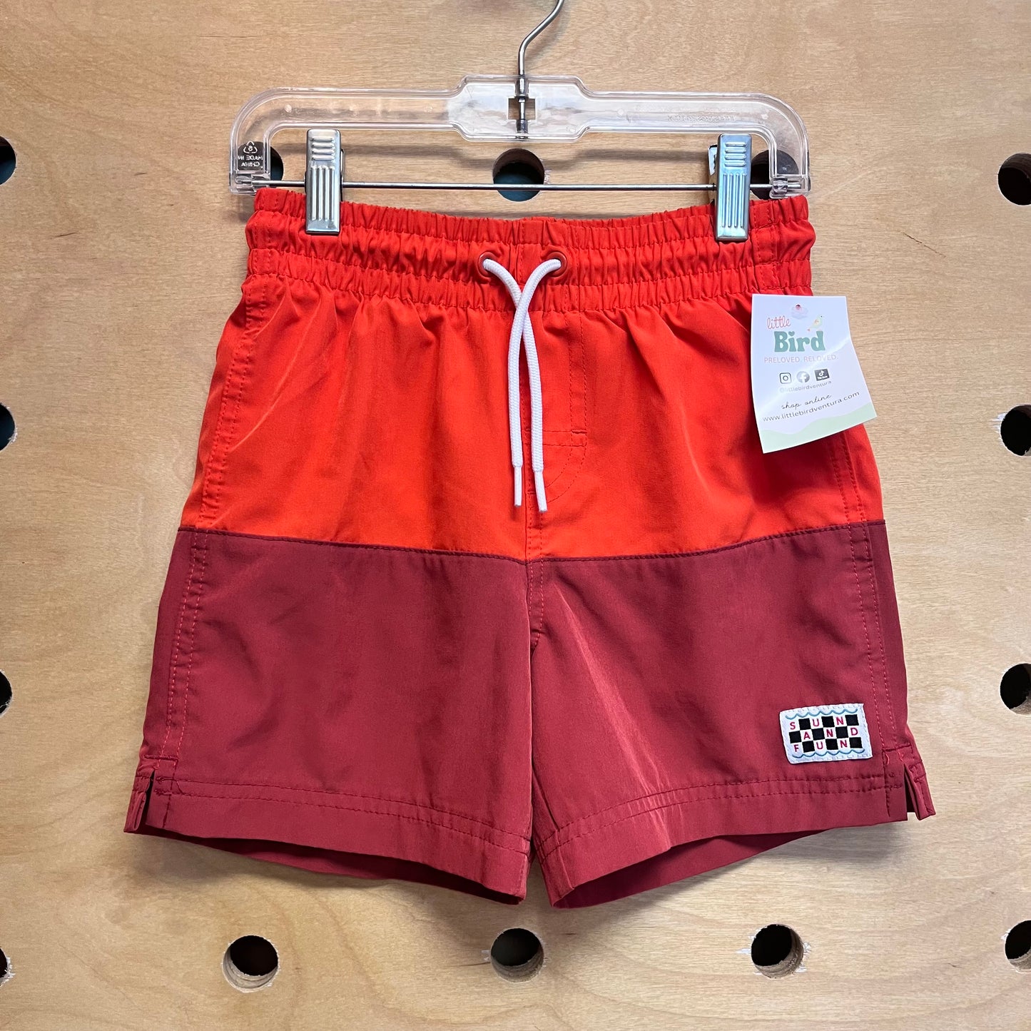 Orange/Red Swim Trunks