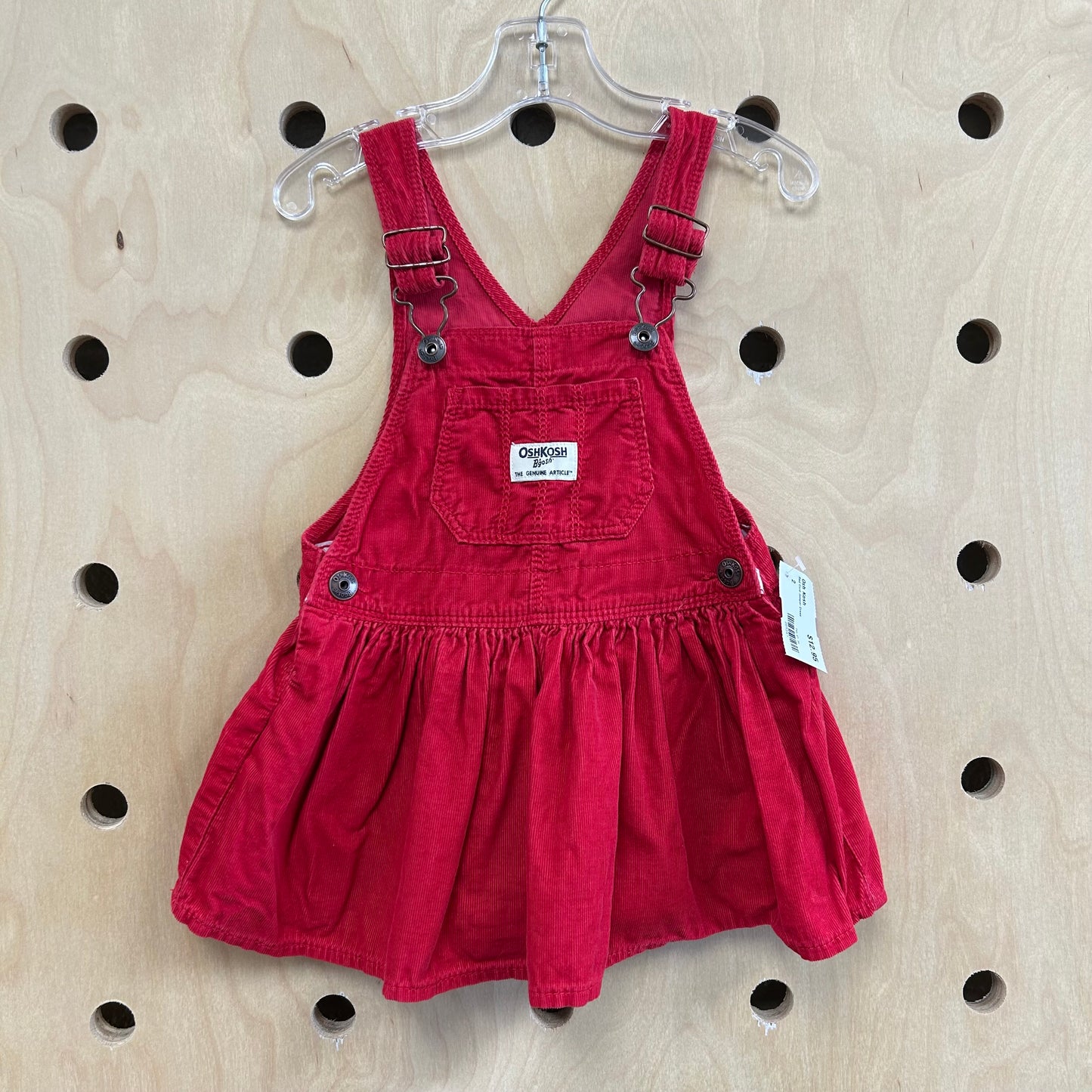 Red Cord Jumper Dress
