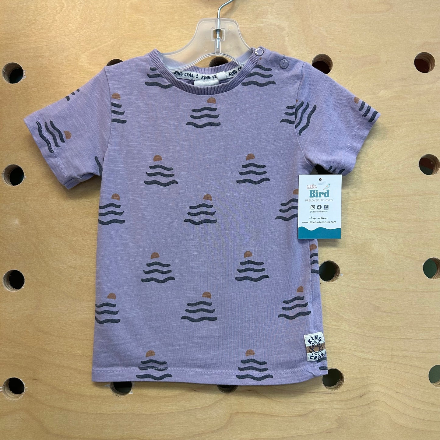 Purple Sunset Waves Tee