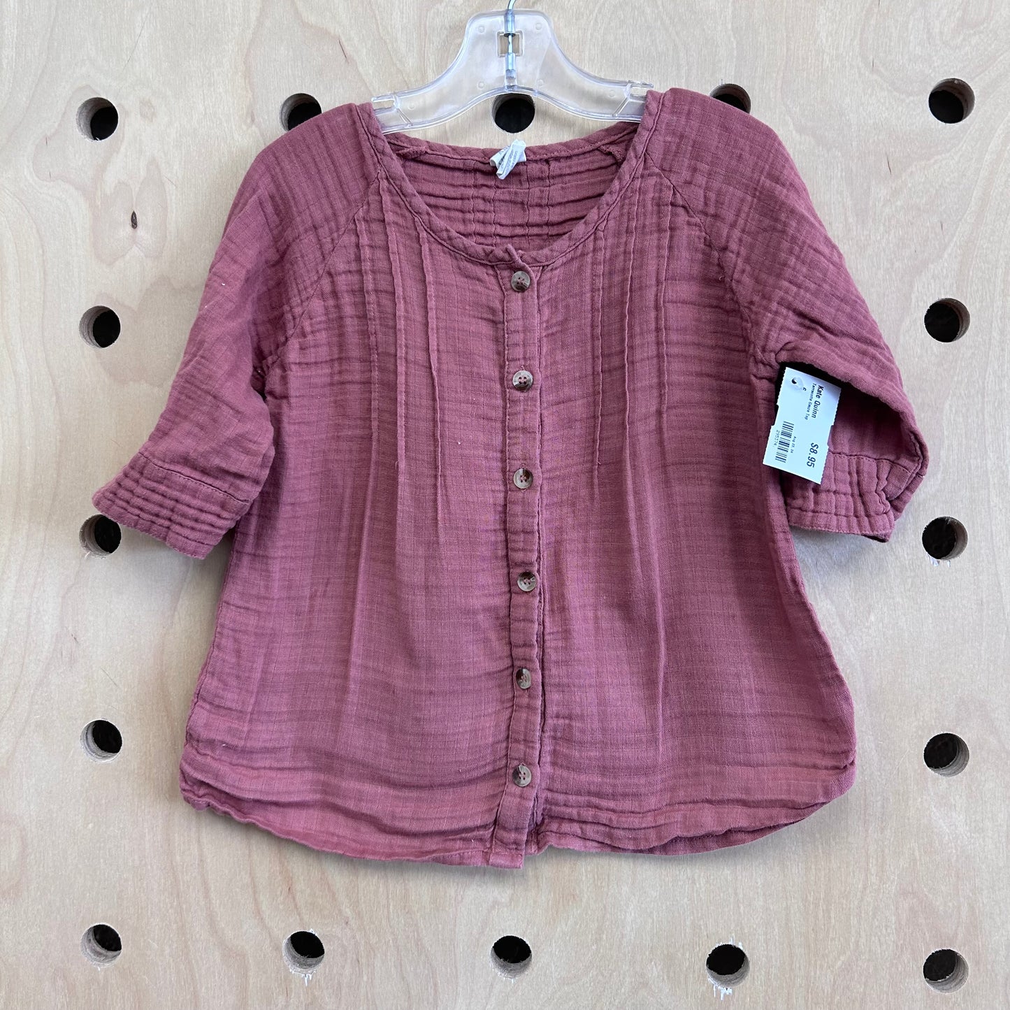 Terracotta Gauze Top
