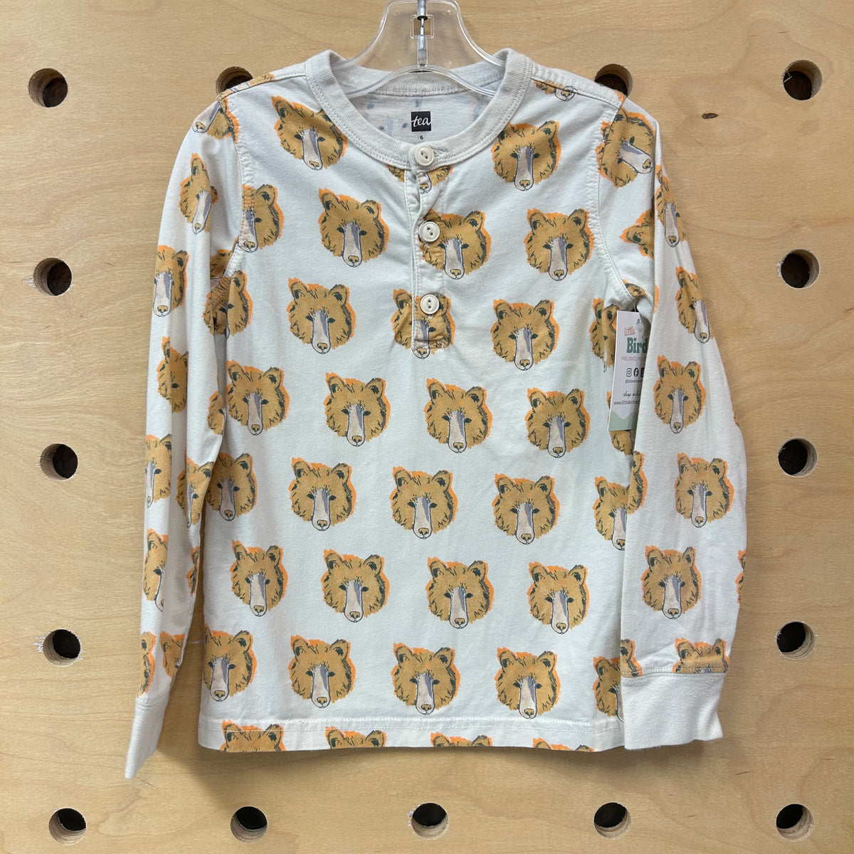 Beige Bears Henley