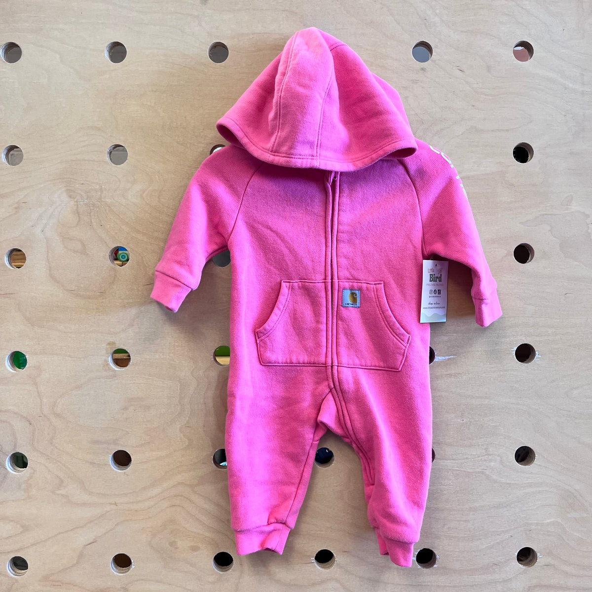 Hot Pink Hooded Romper