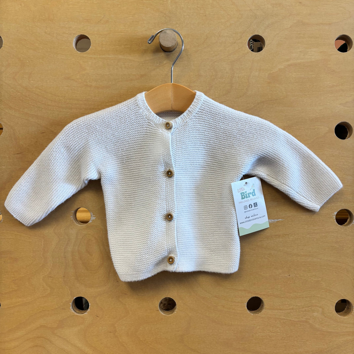 White Knit Cardigan