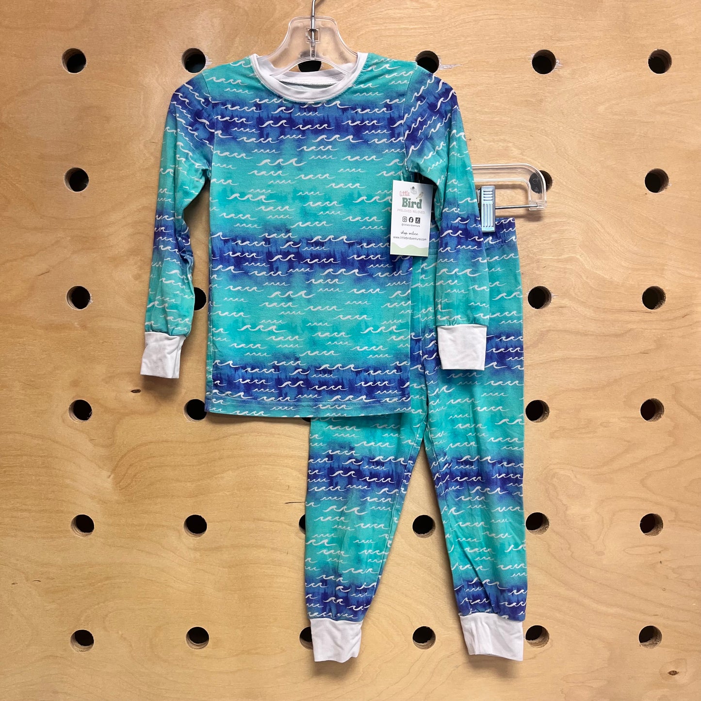Green/Blue Bamboo Waves Pajamas