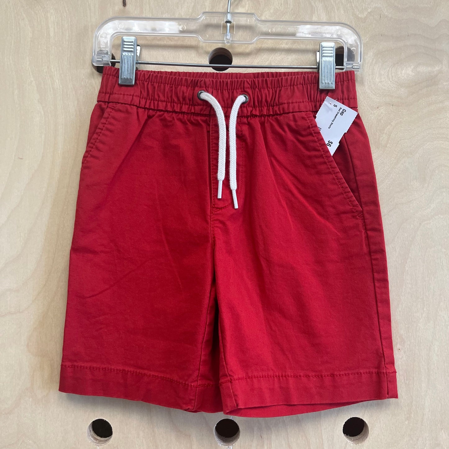 Red Drawstring Shorts