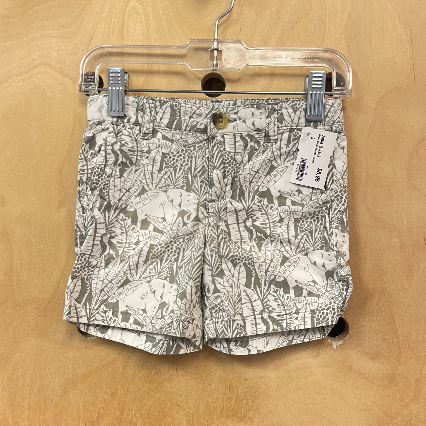 Green Safari Animals Shorts