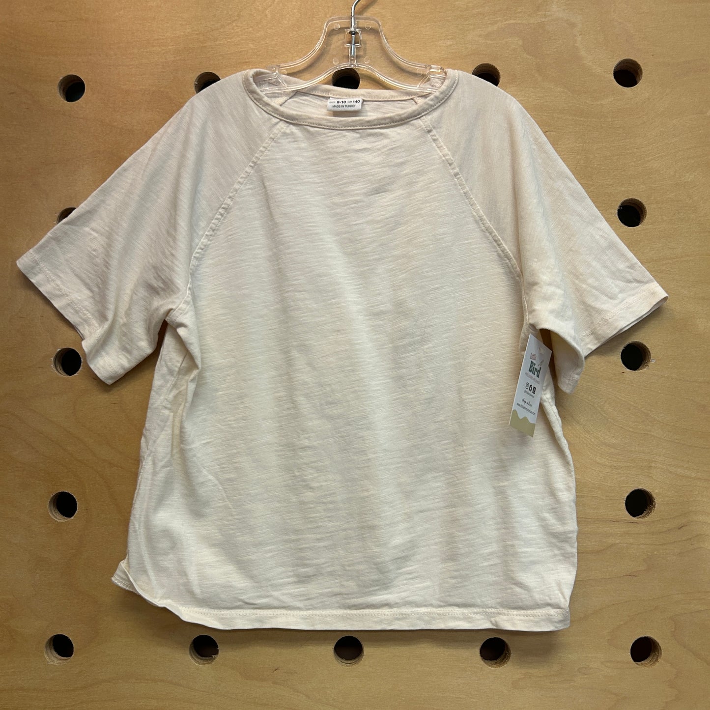 Cream Short Sleeve Top