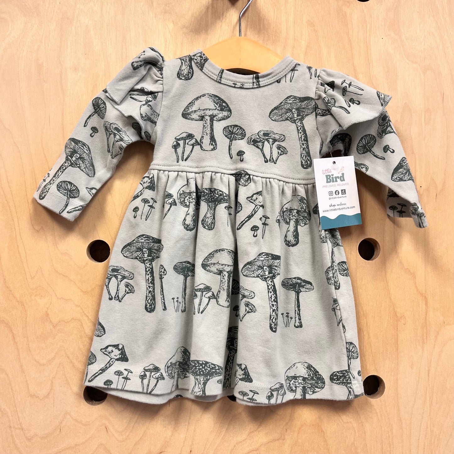 Organic Blue Mushies Dress