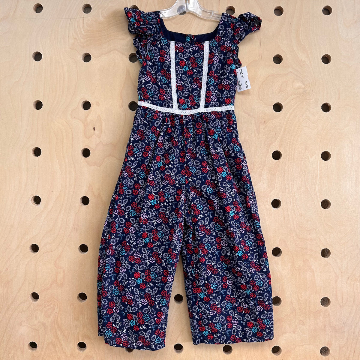 Navy Floral Romper