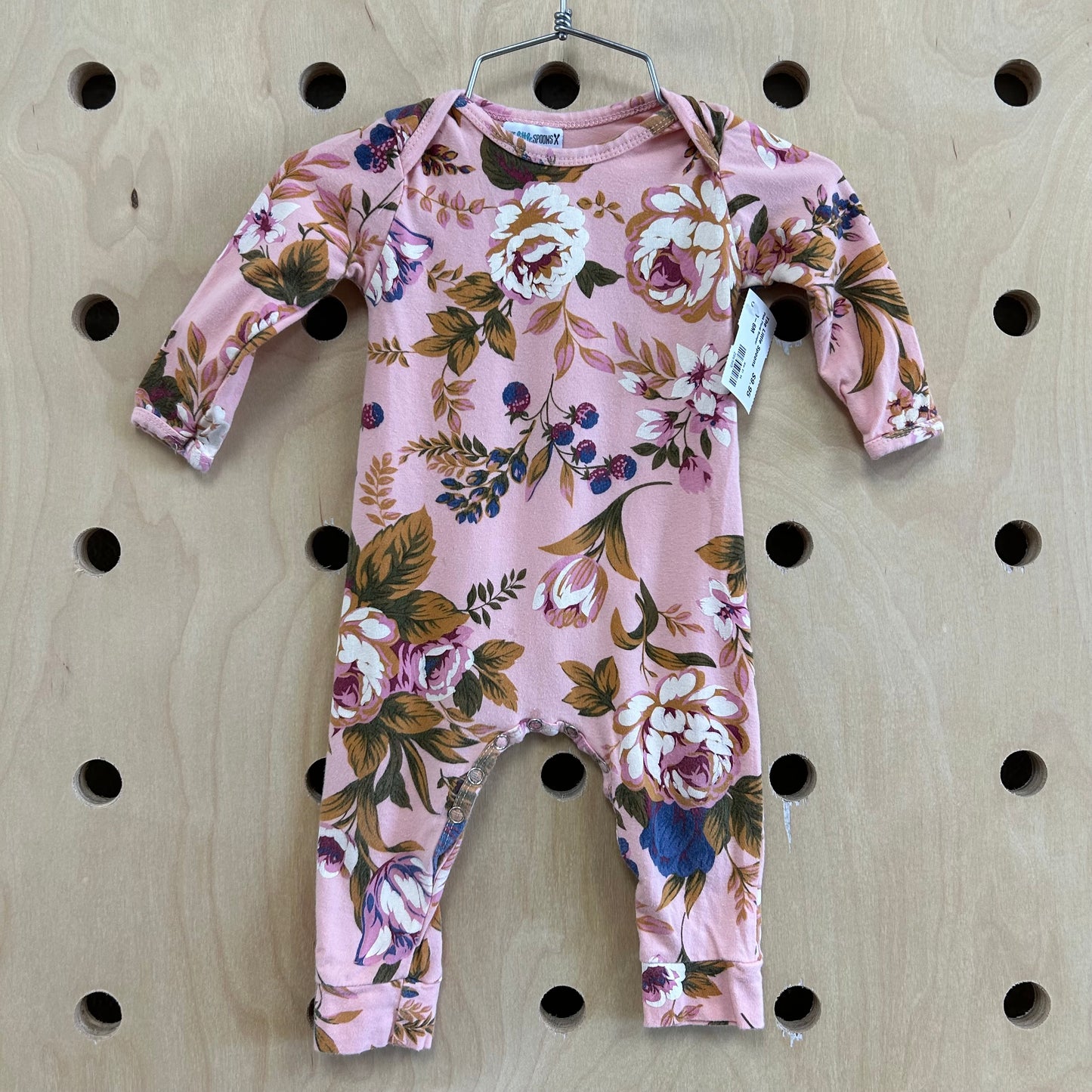 Pink Floral Romper
