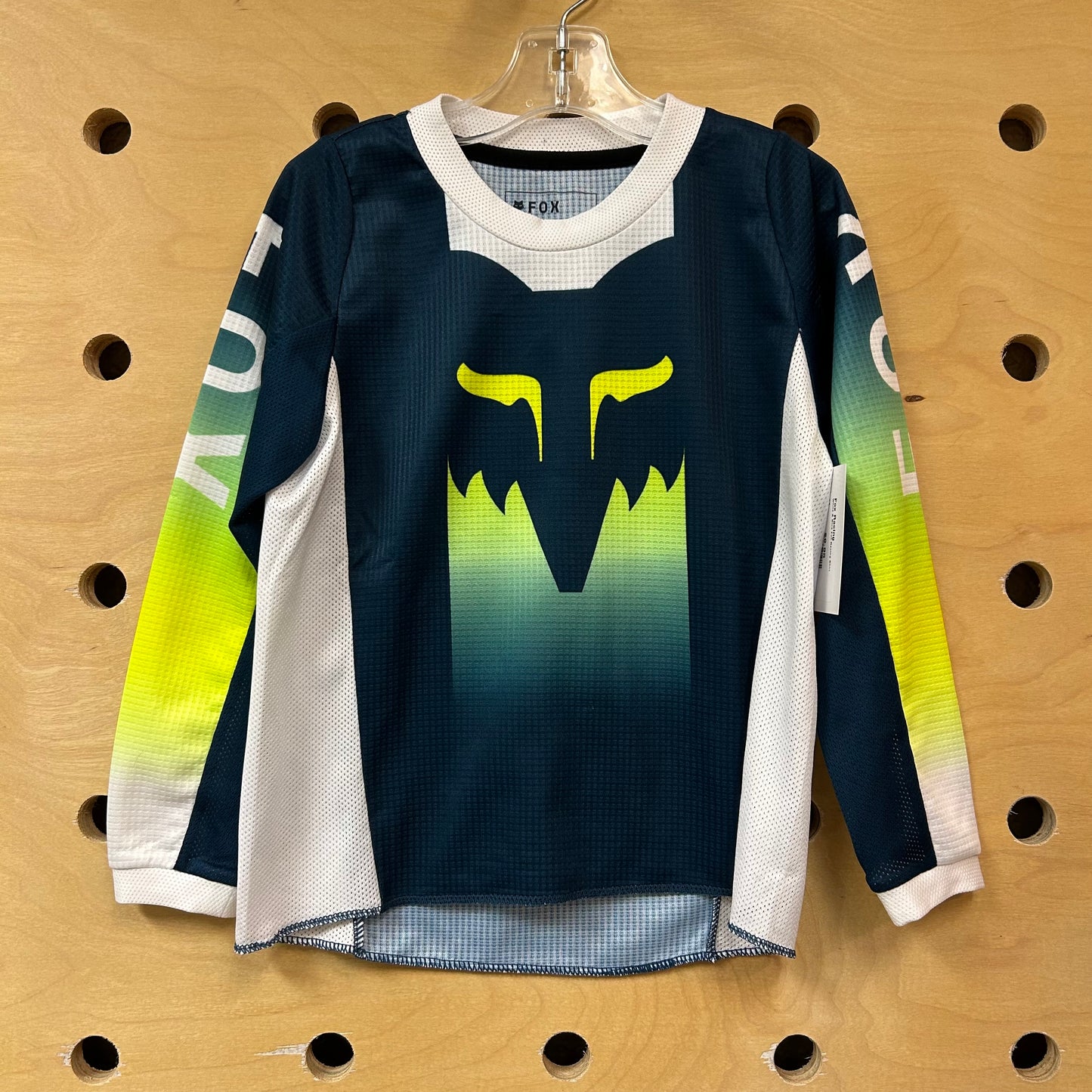 White & Blue Fox Racing Shirt