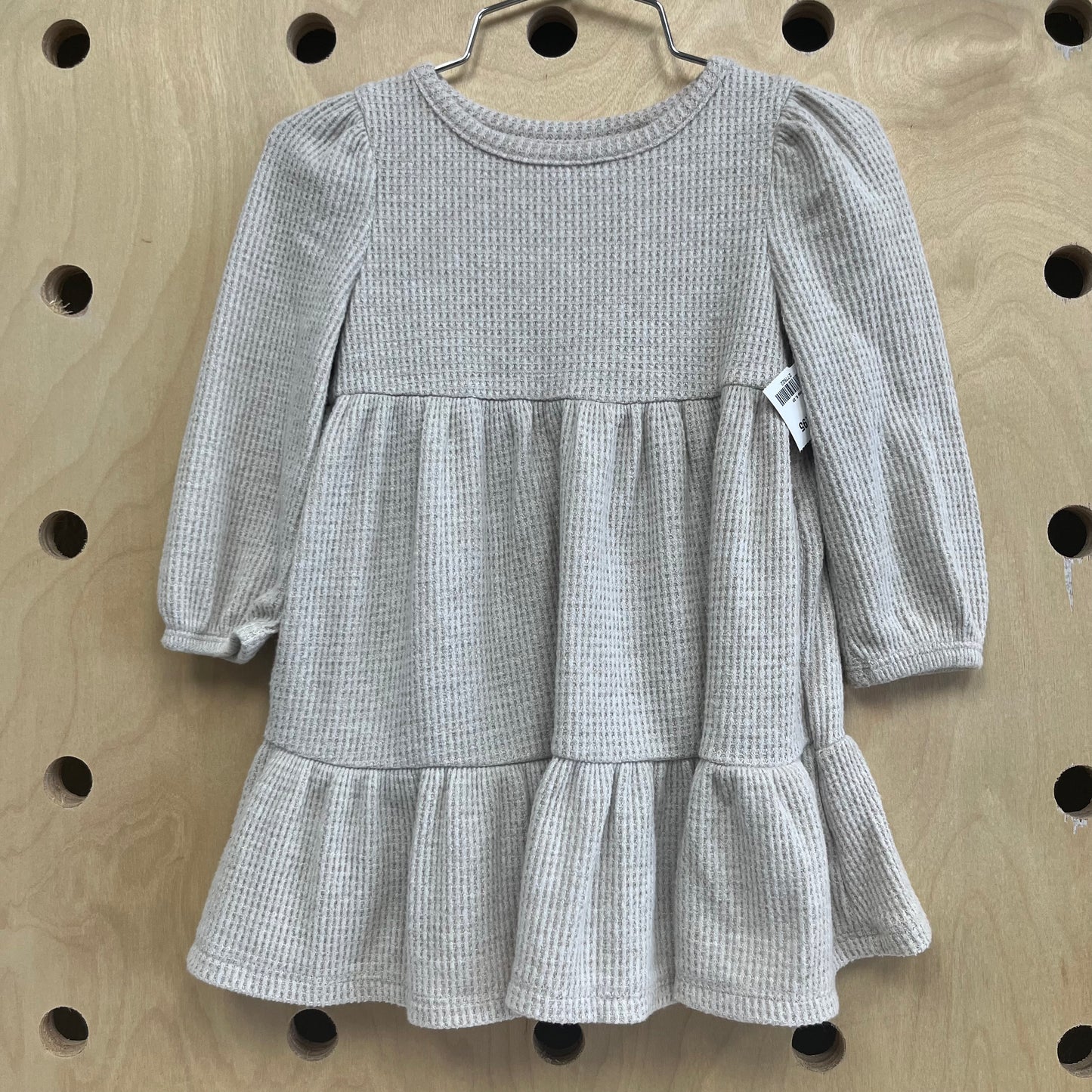 Taupe Soft Waffle Knit Dress