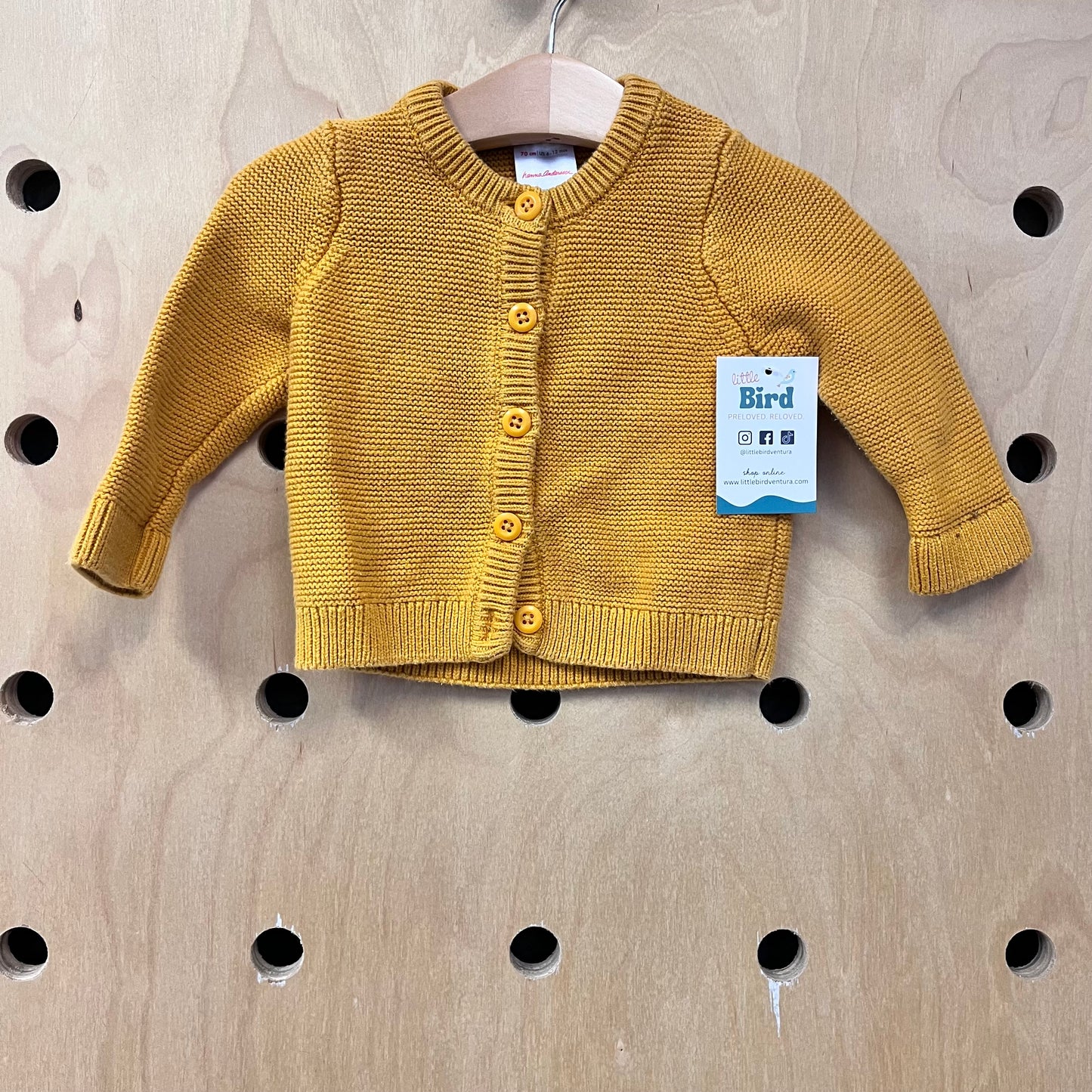 Yellow Knit Cardigan