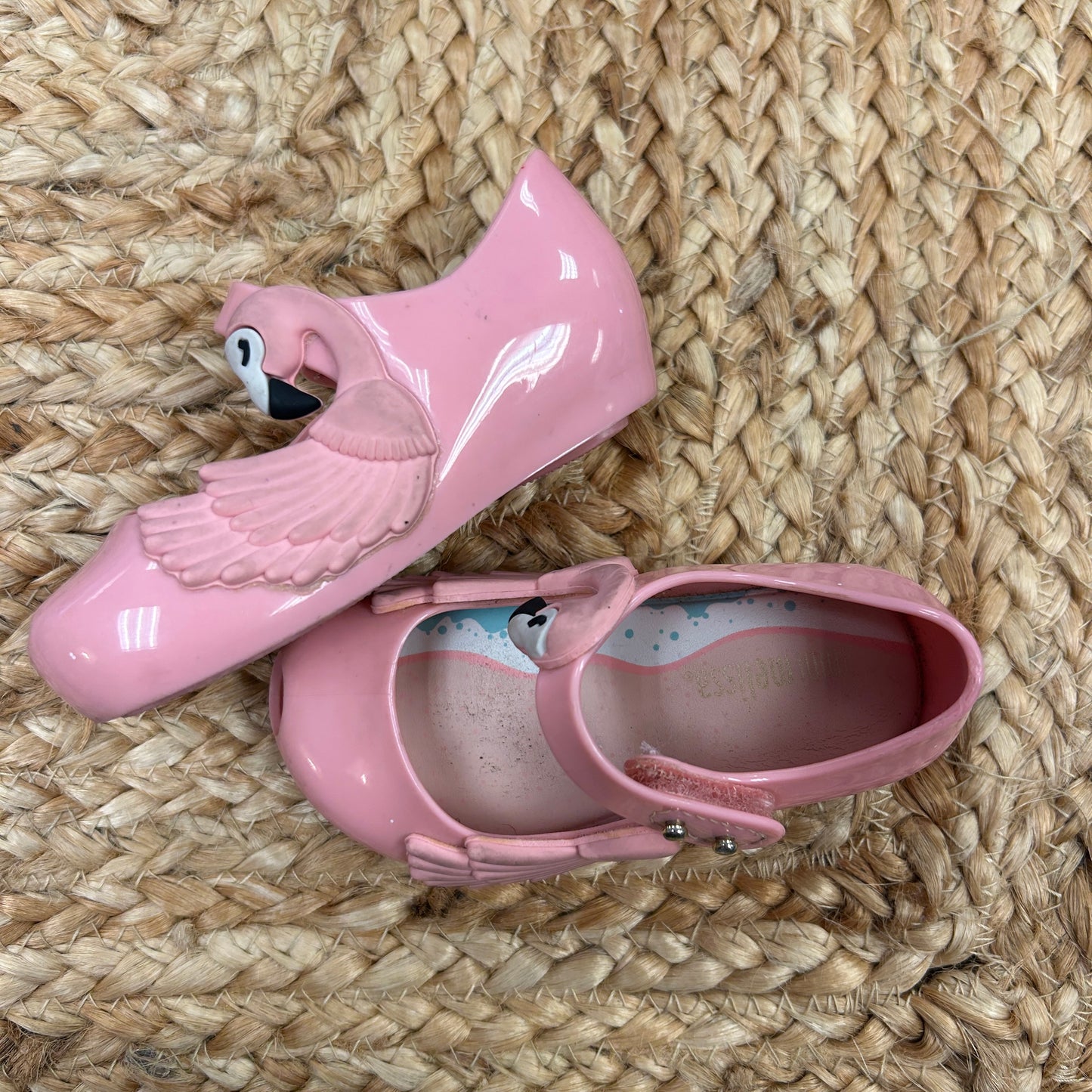 Pink Flamingo Jelly Shoes