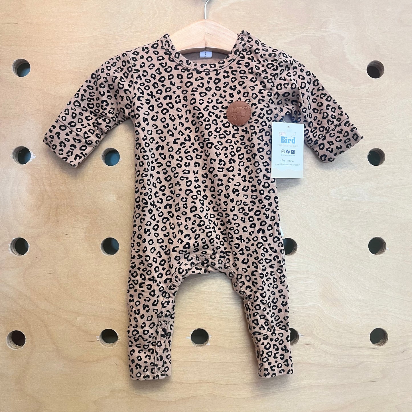 Organic Leopard/Bear Patch Romper